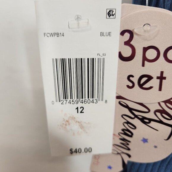 NWT Sweet‎ Dreams Girls Wish Upon a Star Pajama Set Size 12 - Picture 8 of 16